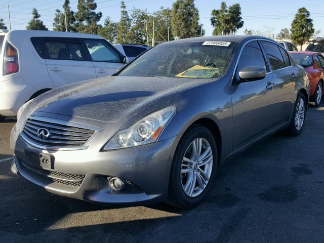 JN1CV6AP0BM509663 - 2011 INFINITI G37 BASE GRAY photo 2