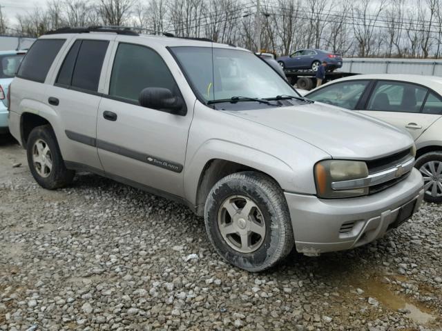 1GNDT13S442134863 - 2004 CHEVROLET TRAILBLAZE SILVER photo 1