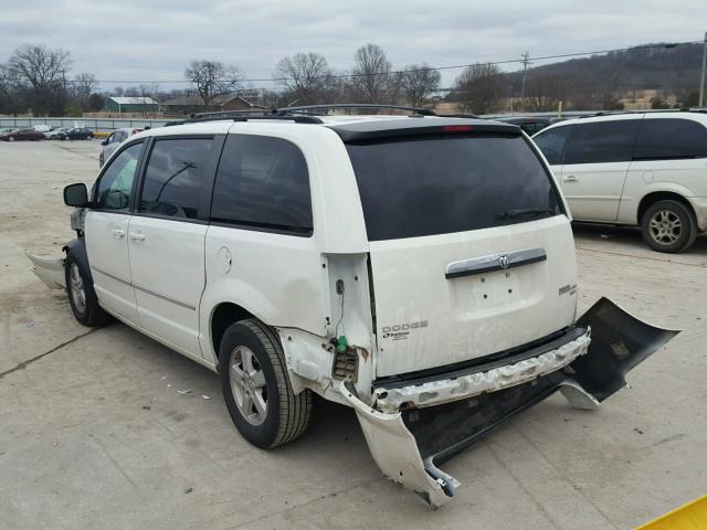 2D4RN5D12AR389128 - 2010 DODGE GRAND CARA WHITE photo 3