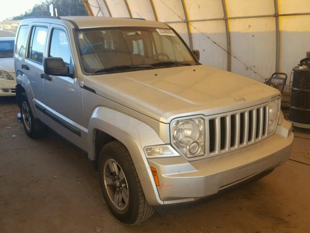 1J8GN28K98W276647 - 2008 JEEP LIBERTY SP SILVER photo 1