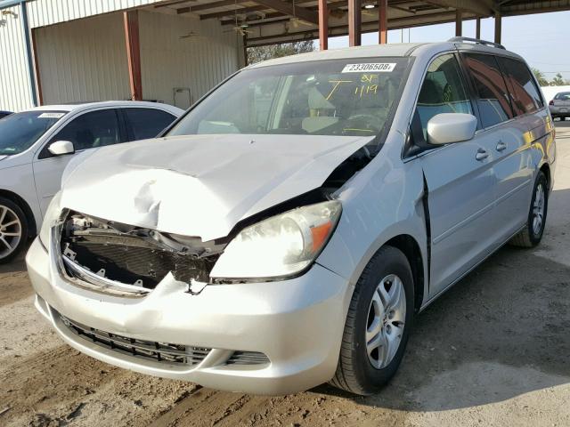 5FNRL38446B434052 - 2006 HONDA ODYSSEY EX SILVER photo 2