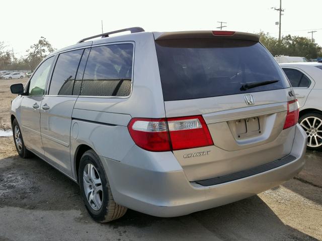 5FNRL38446B434052 - 2006 HONDA ODYSSEY EX SILVER photo 3