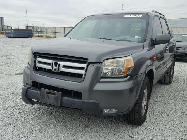 5FNYF28467B022455 - 2007 HONDA PILOT EX GRAY photo 2