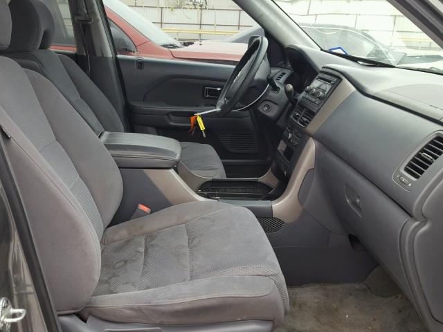 5FNYF28467B022455 - 2007 HONDA PILOT EX GRAY photo 5