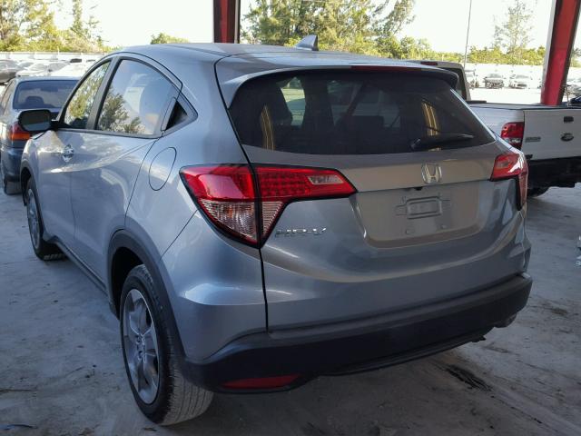 3CZRU5H55HG708089 - 2017 HONDA HR-V EX GRAY photo 3