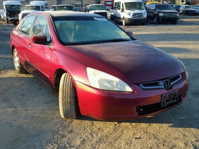 1HGCM56845A091515 - 2005 HONDA ACCORD EX RED photo 1