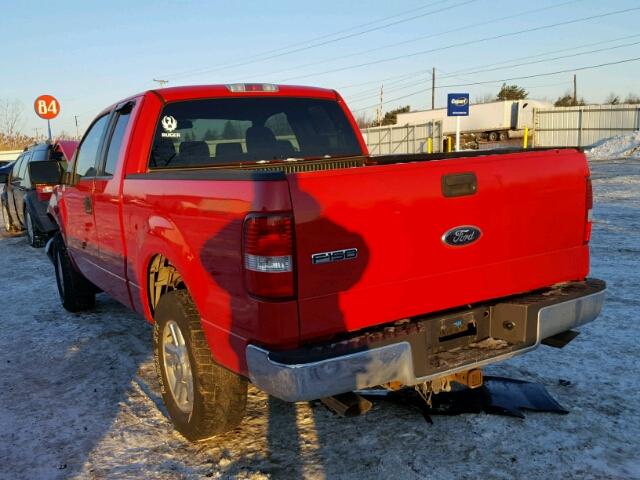 1FTPX14596FB12579 - 2006 FORD F150 RED photo 3