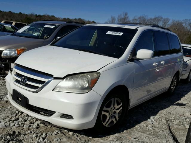 5FNRL38716B009432 - 2006 HONDA ODYSSEY EX WHITE photo 2