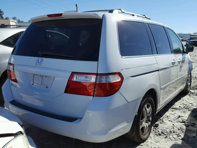 5FNRL38716B009432 - 2006 HONDA ODYSSEY EX WHITE photo 4