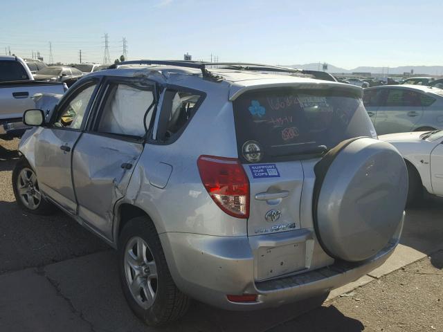 JTMZD33V775042215 - 2007 TOYOTA RAV4 SILVER photo 3