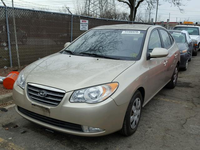 KMHDU46D87U147575 - 2007 HYUNDAI ELANTRA GL GOLD photo 2