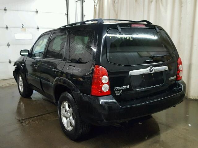 4F2YZ92Z06KM32657 - 2006 MAZDA TRIBUTE I BLACK photo 3