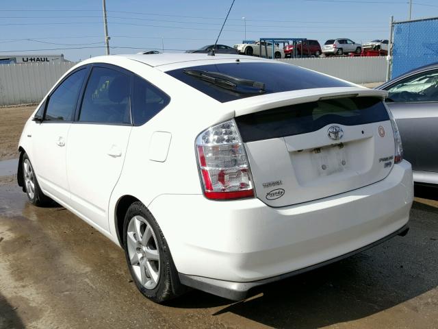 JTDKB20U383341968 - 2008 TOYOTA PRIUS WHITE photo 3