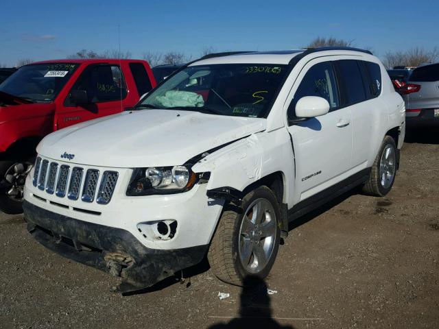 1C4NJDEB5ED689442 - 2014 JEEP COMPASS LA WHITE photo 2