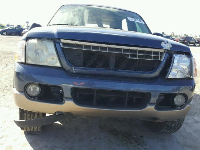 1FMZU64K23UC34689 - 2003 FORD EXPLORER E BLUE photo 9