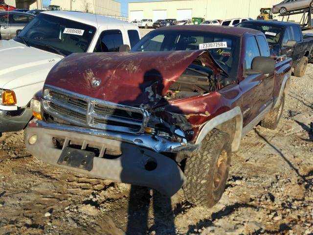 1B7GG22NXYS784993 - 2000 DODGE DAKOTA RED photo 9