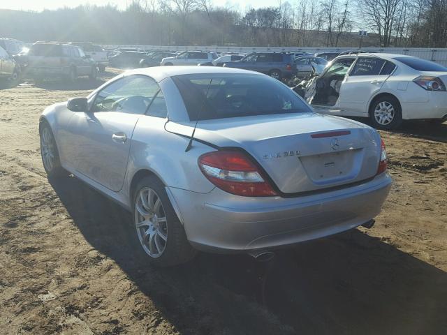 WDBWK56F75F047882 - 2005 MERCEDES-BENZ SLK 350 SILVER photo 3