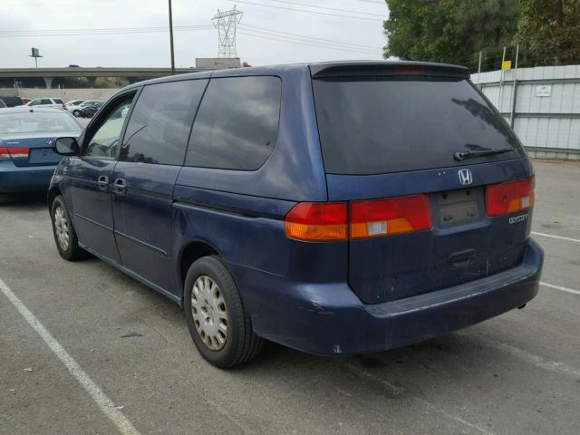 5FNRL18574B140137 - 2004 HONDA ODYSSEY LX BLUE photo 3