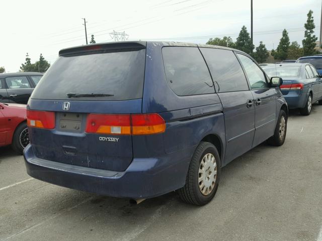 5FNRL18574B140137 - 2004 HONDA ODYSSEY LX BLUE photo 4