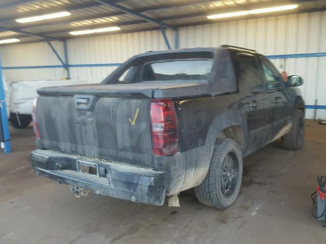 3GNFK12318G133494 - 2008 CHEVROLET AVALANCHE BLACK photo 4