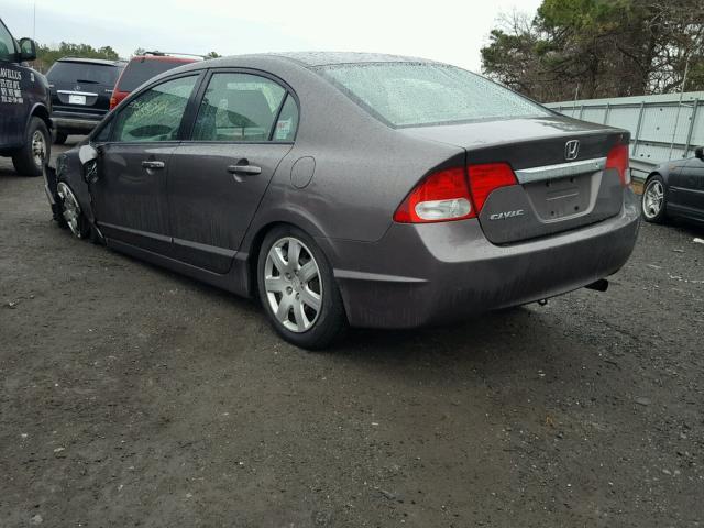 2HGFA16519H535686 - 2009 HONDA CIVIC LX BROWN photo 3