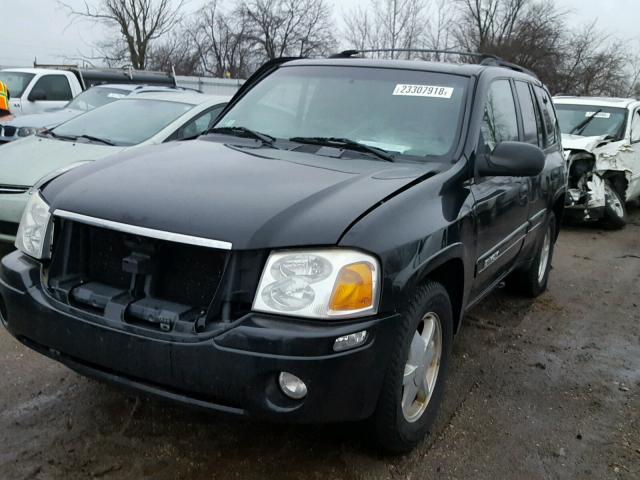 1GKDT13S722331777 - 2002 GMC ENVOY BLACK photo 2