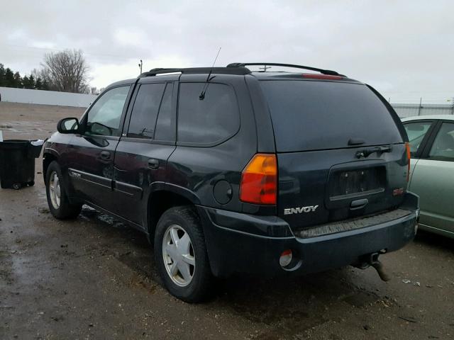 1GKDT13S722331777 - 2002 GMC ENVOY BLACK photo 3