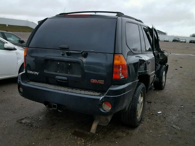 1GKDT13S722331777 - 2002 GMC ENVOY BLACK photo 4