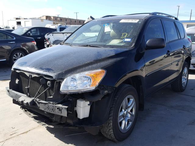 2T3ZF4DV7AW038633 - 2010 TOYOTA RAV4 BLACK photo 2