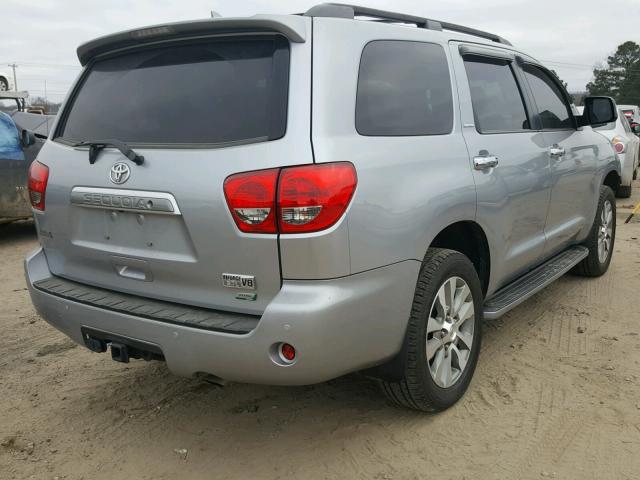 5TDJW5G16GS145663 - 2016 TOYOTA SEQUOIA LI SILVER photo 4