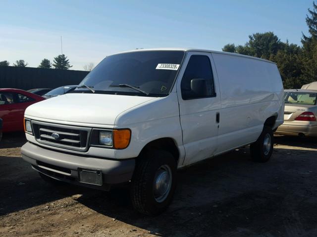 1FTNE24W76DB26360 - 2006 FORD ECONOLINE WHITE photo 2