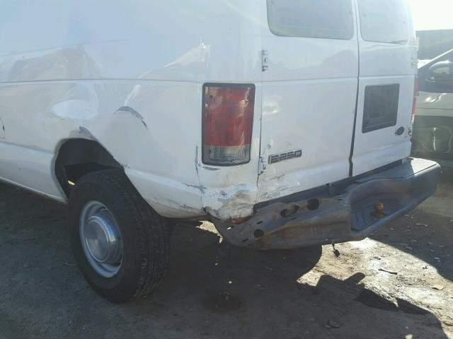 1FTNE24W76DB26360 - 2006 FORD ECONOLINE WHITE photo 9