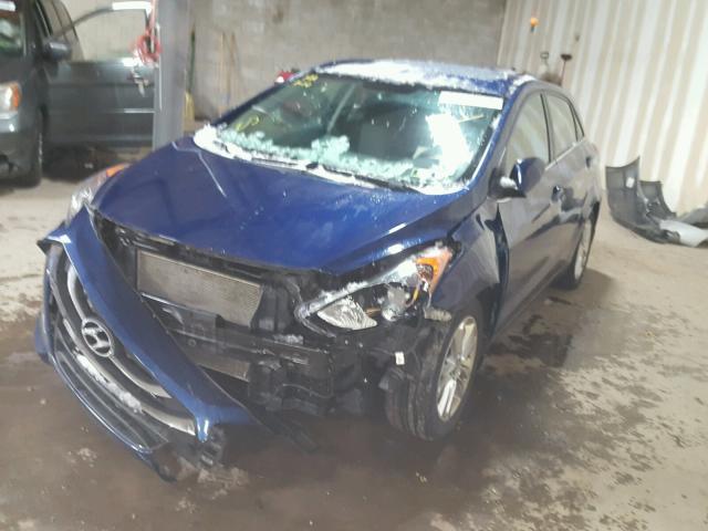 KMHD35LEXDU048452 - 2013 HYUNDAI ELANTRA GT BLUE photo 2