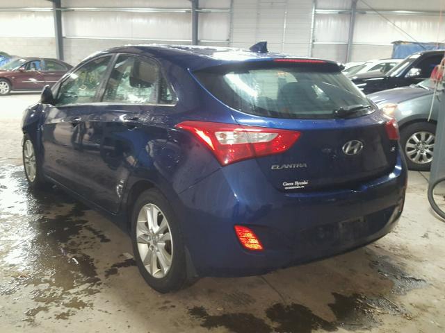 KMHD35LEXDU048452 - 2013 HYUNDAI ELANTRA GT BLUE photo 3