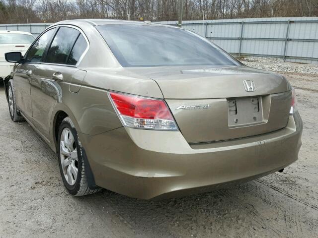 1HGCP26898A094002 - 2008 HONDA ACCORD EXL GOLD photo 3