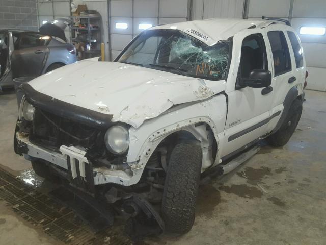 1J4GL48K64W152350 - 2004 JEEP LIBERTY SP WHITE photo 2