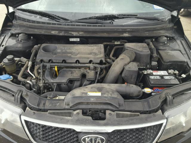 KNAFU4A2XA5862598 - 2010 KIA FORTE EX BLACK photo 7