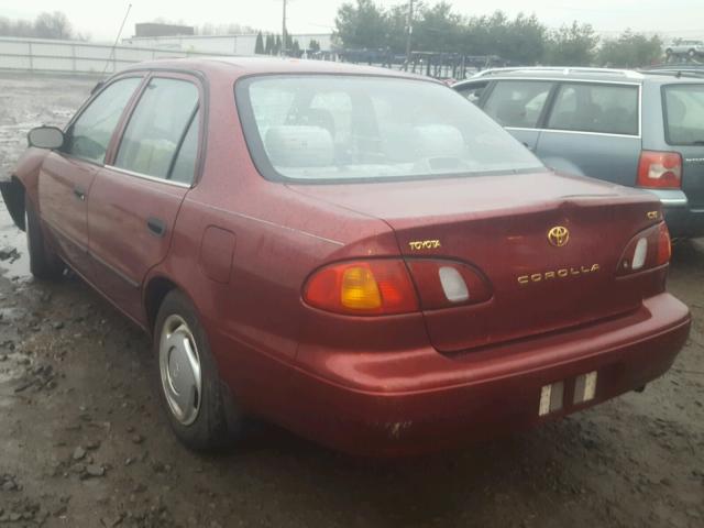 2T1BR12E4YC314202 - 2000 TOYOTA COROLLA VE MAROON photo 3