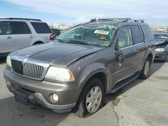 5LMEU68H34ZJ19534 - 2004 LINCOLN AVIATOR GRAY photo 2