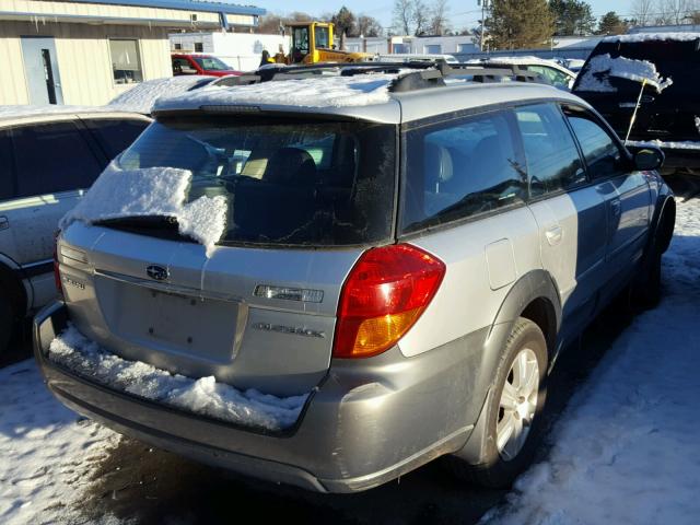 4S4BP62C157336829 - 2005 SUBARU LEGACY OUT SILVER photo 4