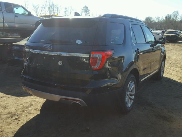 1FM5K7D81HGC50970 - 2017 FORD EXPLORER X BLACK photo 4