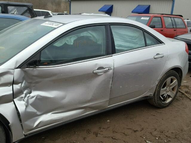 1G2ZG57B194116843 - 2009 PONTIAC G6 SILVER photo 10