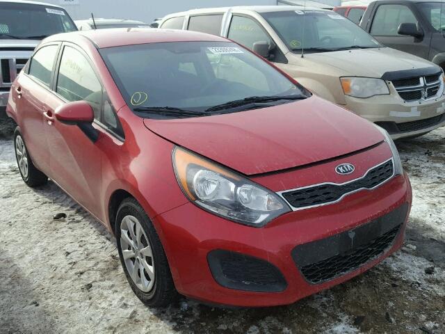 KNADN5A35C6054921 - 2012 KIA RIO EX RED photo 1