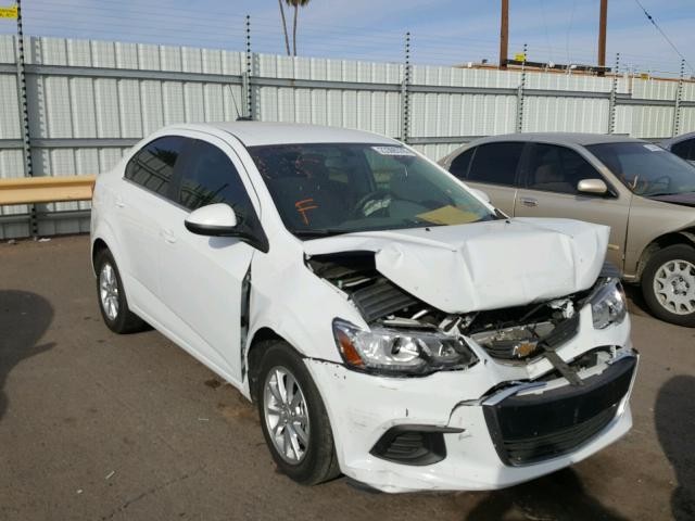 1G1JD5SH1H4159910 - 2017 CHEVROLET SONIC LT WHITE photo 1