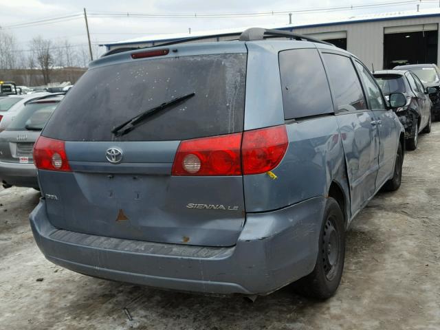 5TDZK23C38S118376 - 2008 TOYOTA SIENNA CE BLUE photo 4