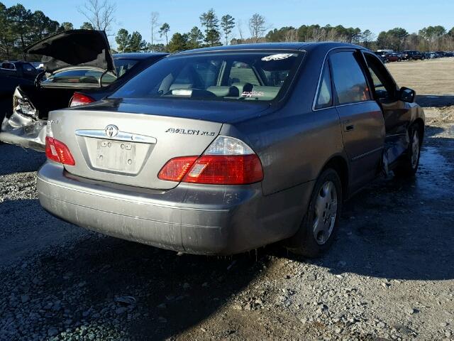 4T1BF28B03U285400 - 2003 TOYOTA AVALON XL GRAY photo 4