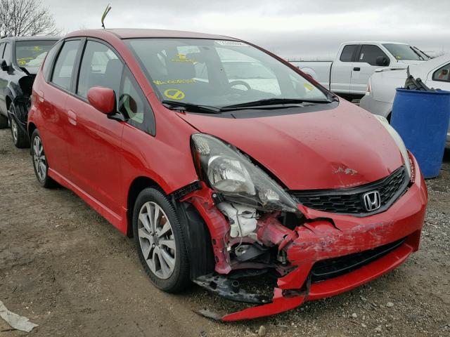 JHMGE8G5XDC008321 - 2013 HONDA FIT SPORT RED photo 1