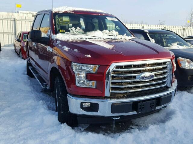 1FTEW1EG7HFC22012 - 2017 FORD F150 SUPER RED photo 1