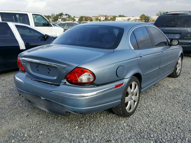 SAJEA51C84WD78535 - 2004 JAGUAR X-TYPE 3.0 BLUE photo 4