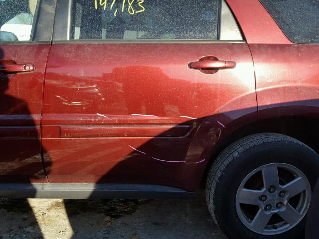 2CNDL33FX86288358 - 2008 CHEVROLET EQUINOX LT MAROON photo 9